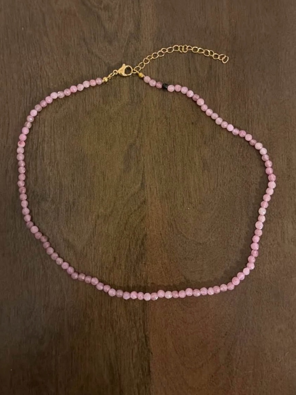 Allie & Bess Pink Beaded Necklace